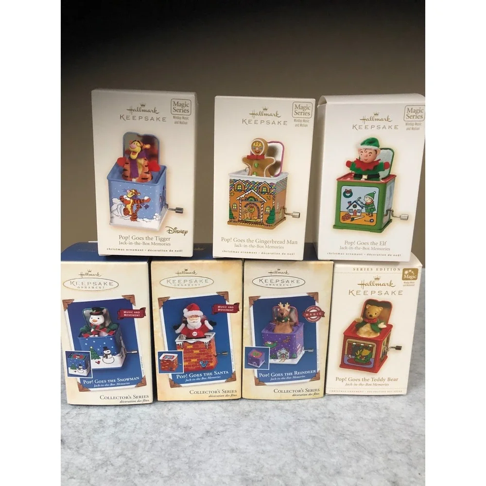 7 Hallmark Keepsake Ornaments 